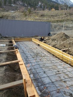 Concrete Pads for Seaman and electrical room JAN 2021