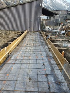 Concrete Pads for Seaman and electrical room JAN 2021